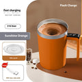Automatic Stirring Cup With Temperature Display - Orange